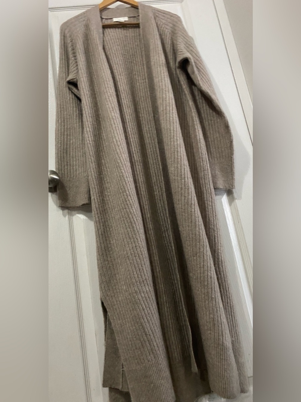 H&M 3-PC CAPSULE SET: Long Maxi Cardigan (XS), Mock Neck Top (XS) & Slacks (4) - Picture 4 of 7